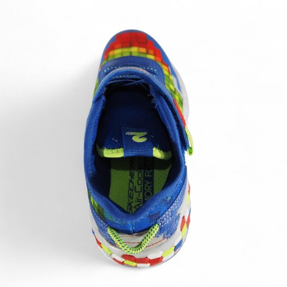 Skechers Mega Craft 2.0 Colorful Sneakers Youth 1 Blue Multicolor 402204L - Picture 9 of 11
